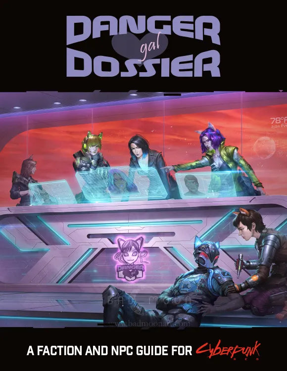 Cyberpunk RED RPG: Danger Gal Dossier