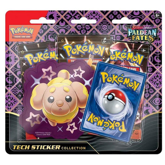 Pokemon TCG Scarlet & Violet Paldean Fates Tech Sticker Blister (Assorted)