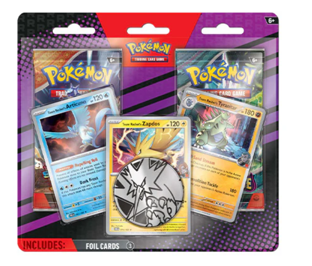 Pokemon TCG: Enhanced 2-Pack Blister (Team Rocket's Articune, Zapdos, and Tyranitar)