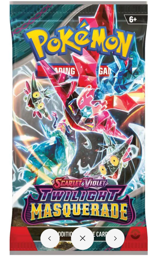 POKEMON TCG Scarlet & Violet Twilight Masquerade Single Booster Pack