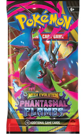 Pokemon TCG Mega Evolution Phantasmal Flames Single Booster Pack