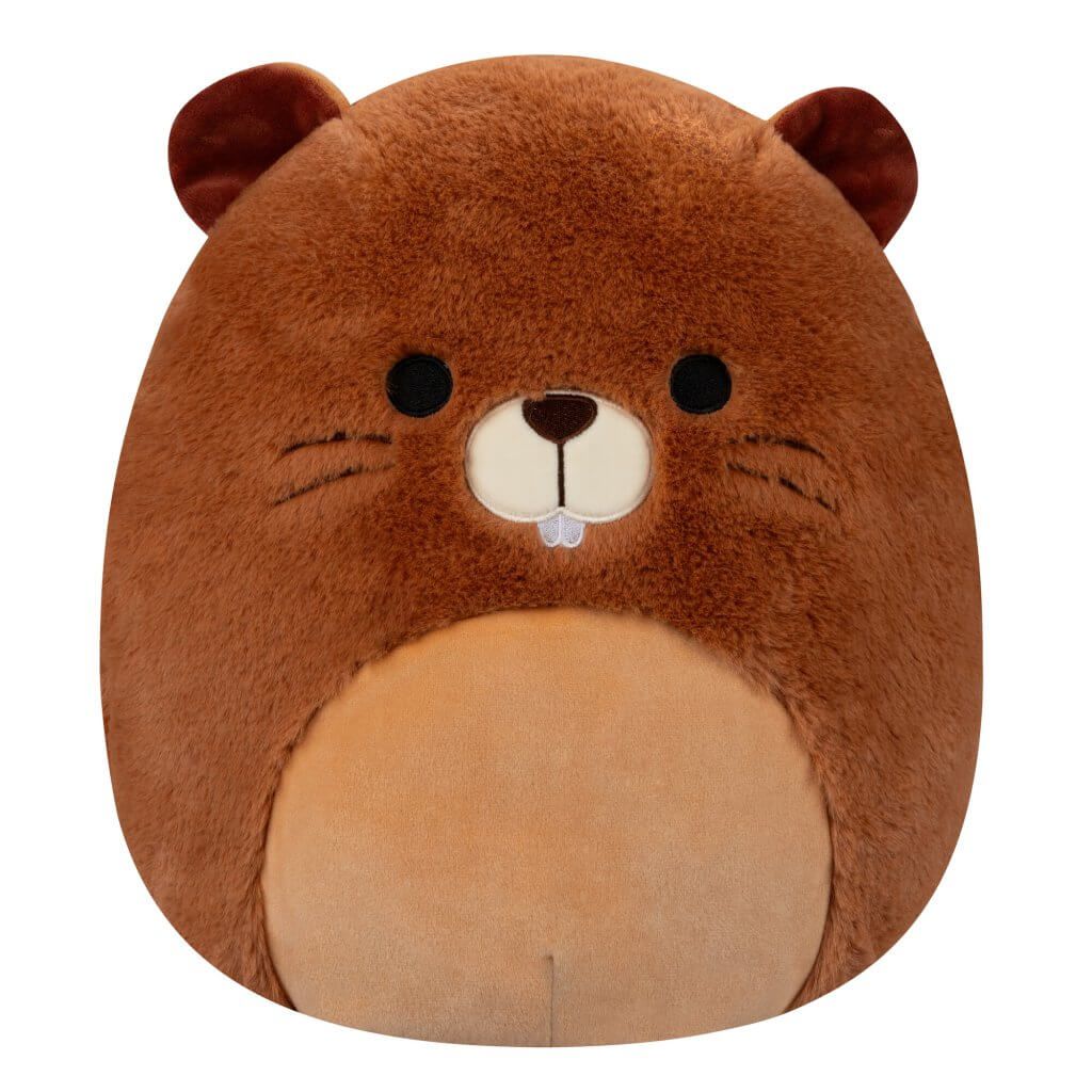 Squishmallows Fuzzamallows Chip the Beaver 12" Plush