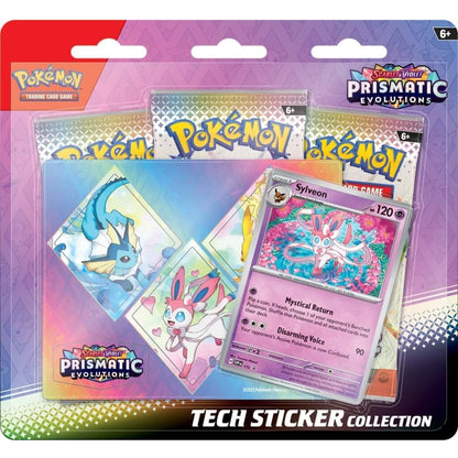 POKÉMON TCG Scarlet & Violet 8.5 Prismatic Evolutions Tech Sticker Collection