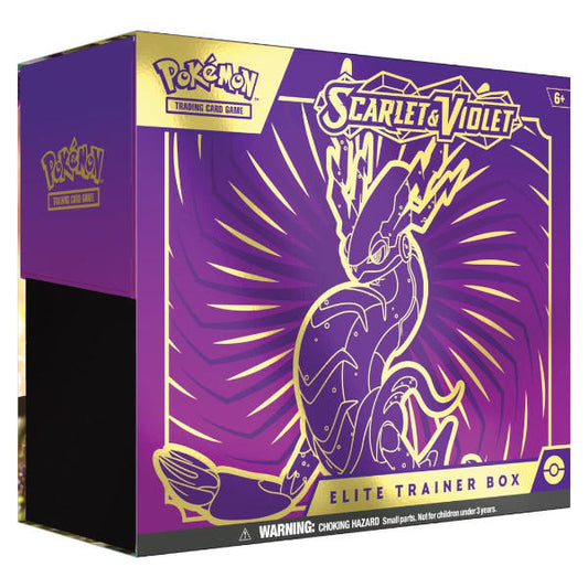 Pokmon TCG Scarlet and Violet Elite Trainer Box Miraidon Purple