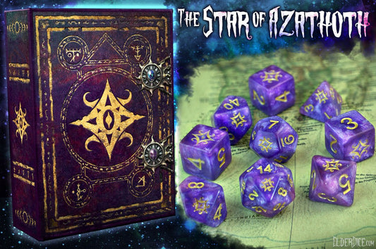 Elder Dice Star of Azathoth Dice - Nebula Polyhedral Set