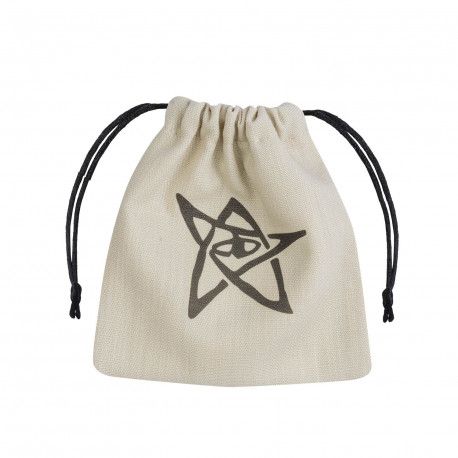 Call of Cthulhu Dice Bag Beige and Black