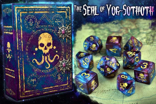 Elder Dice - Seal of Yog-Sothoth Polyhedral Set - Nebula